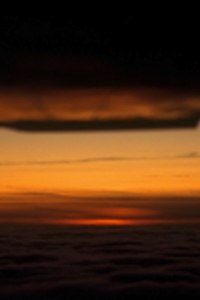 AW27-3 Above cloud: sunset moonrise #3